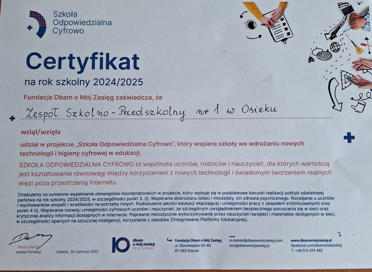 CERTYFIKAT